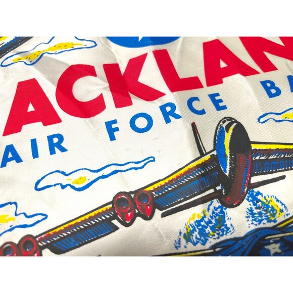 Vintage Lackland Air Force Base Pillow Cover Sweetheart Poem San Antonio TX - Picture 3 of 10